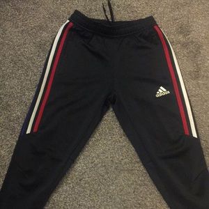 Adidas Red, White, and Blue Joggers